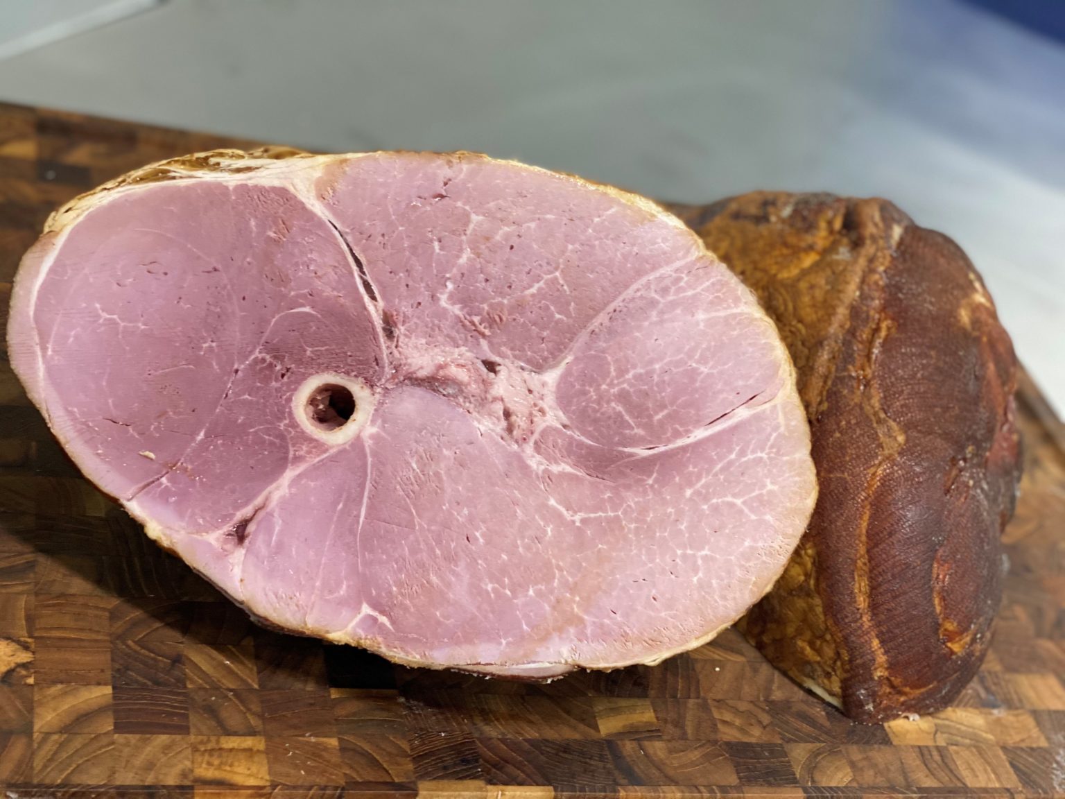 Bone In Cured And Smoked Ham Whole Ram Country Meats Colorado State University