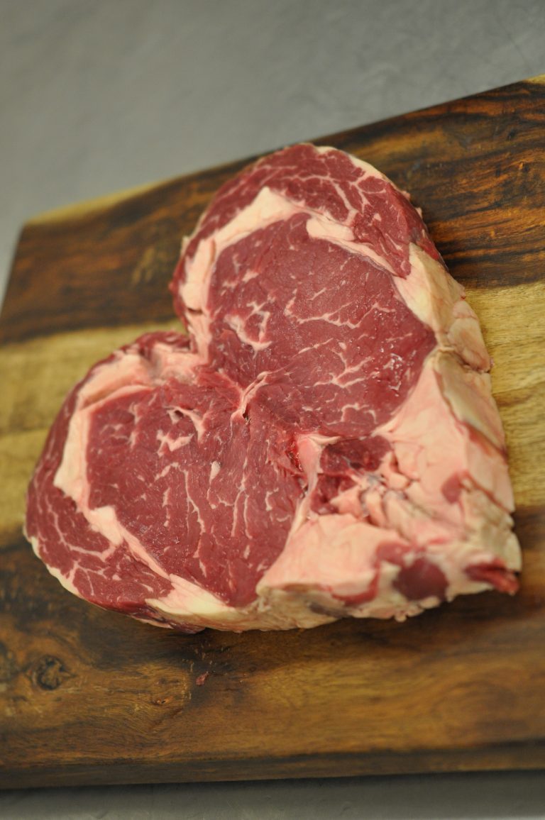 HeartShaped Ribeye Steak Ram Country Meats Color